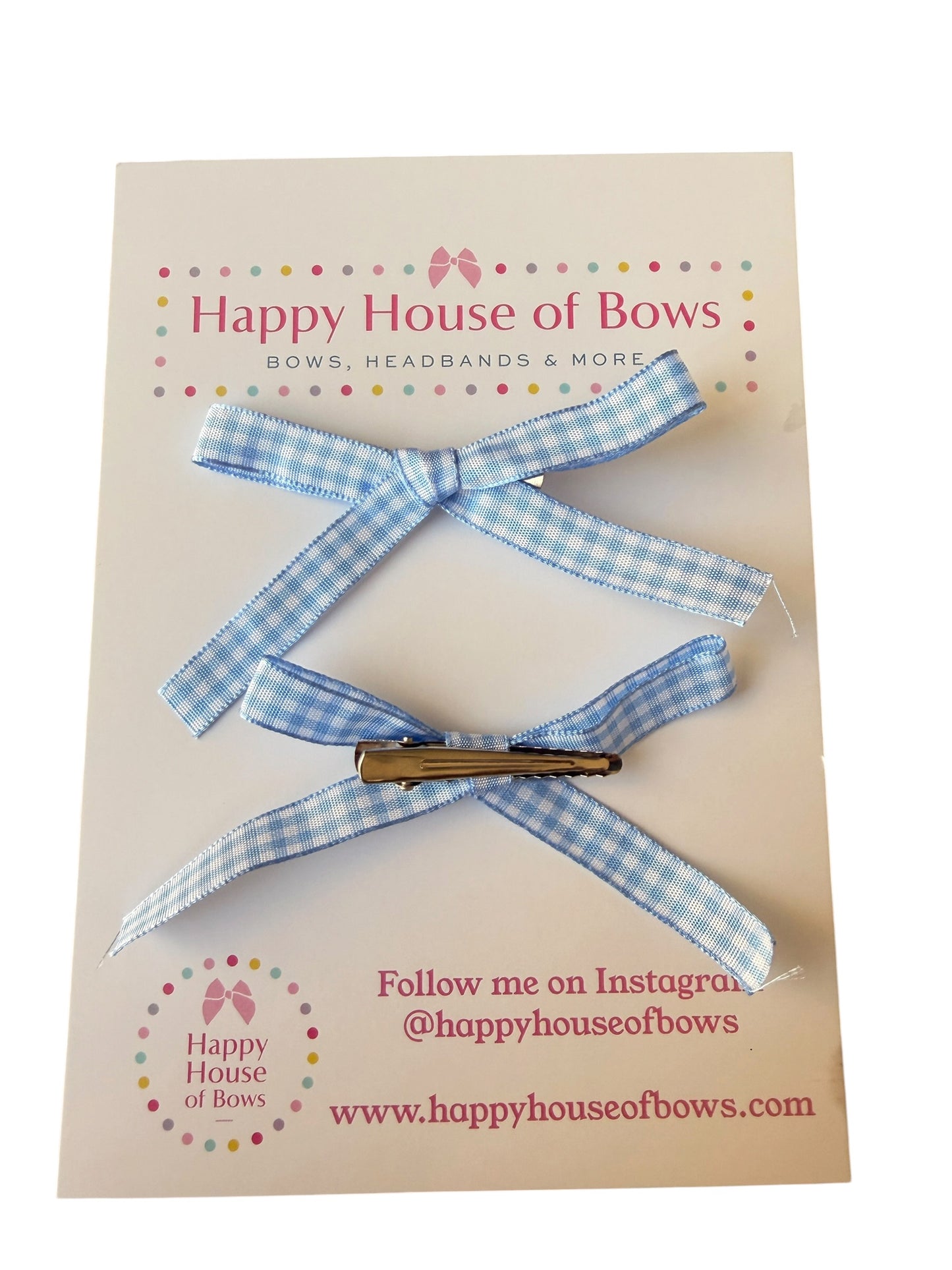 Gingham Mini Hair Bows & Headbands for Kids – Everyday Bow in 10 Colors