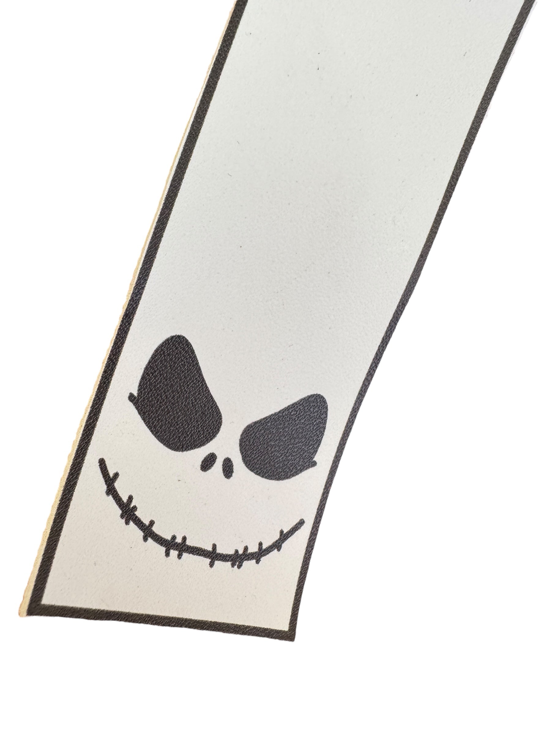 skeleton and striped hair bow