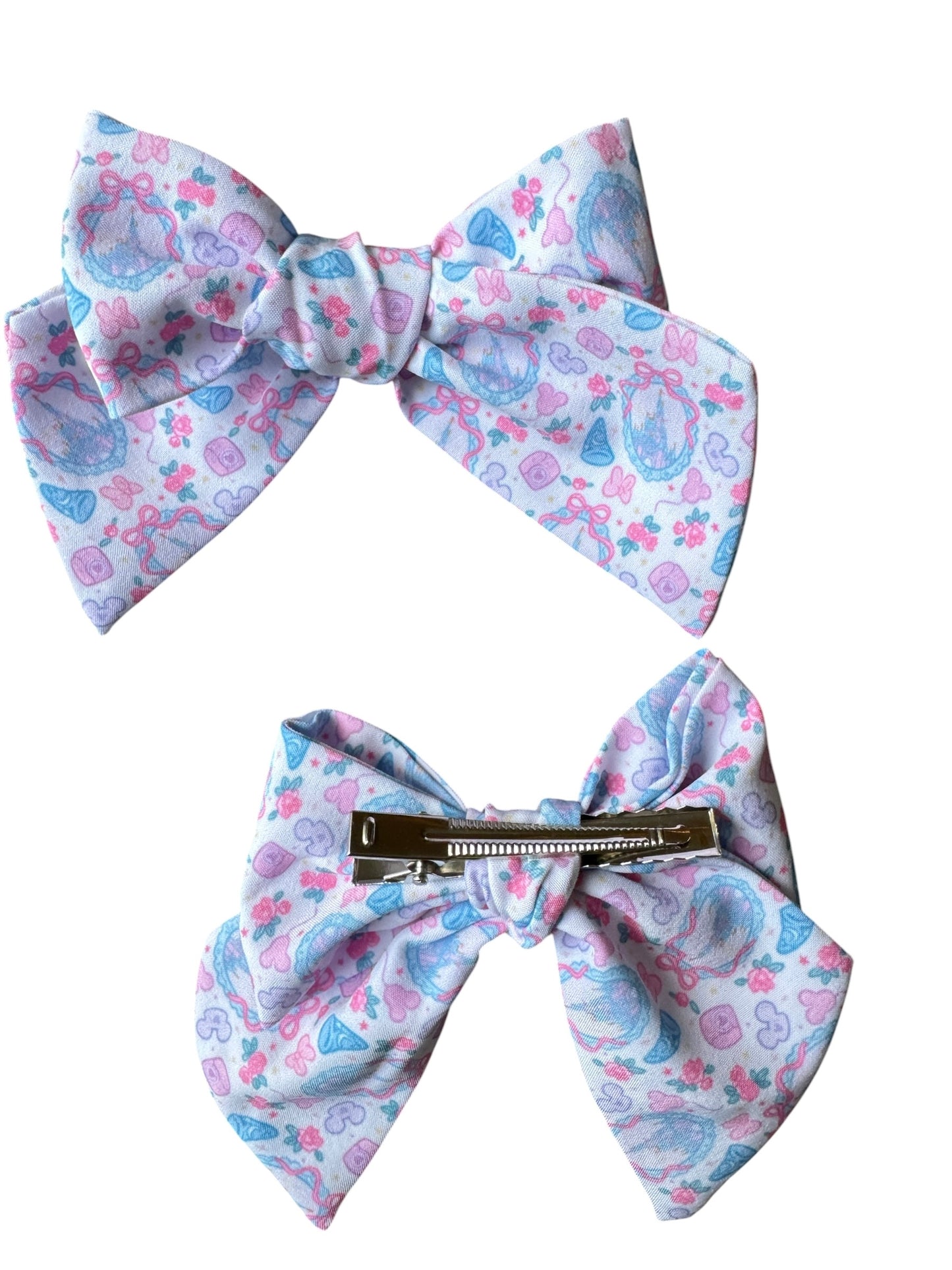 Pink Castle Coquette Hair Bows for Girls