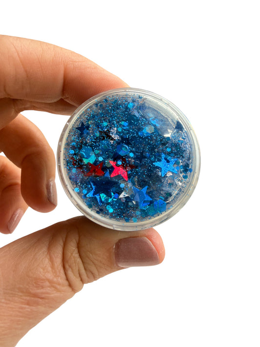 Blue 4th of July Glitter Hair & Body Gel