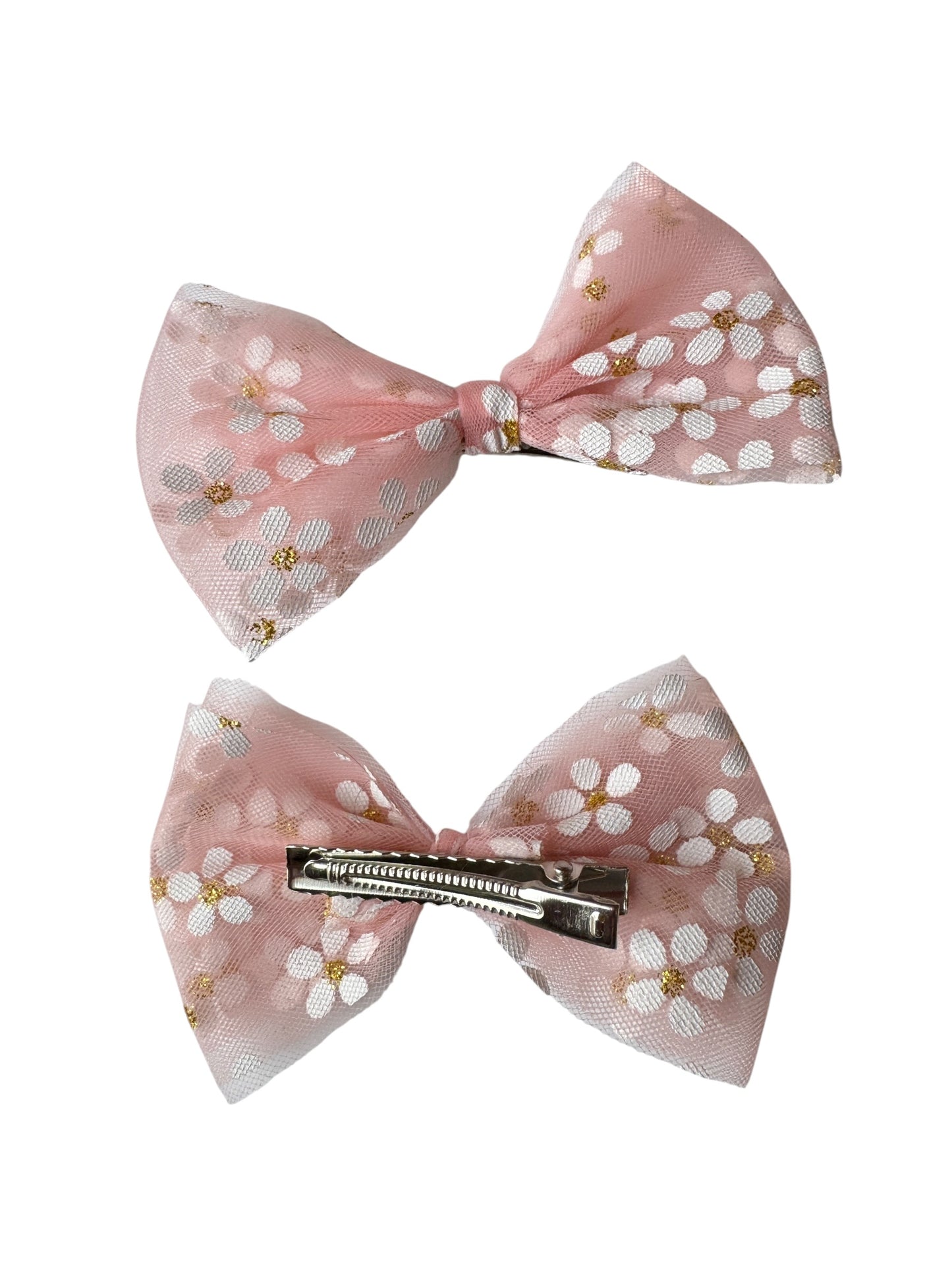 Daisy Tulle Hair Bows for Babies & Toddlers | Spring Flower Hair Accessories