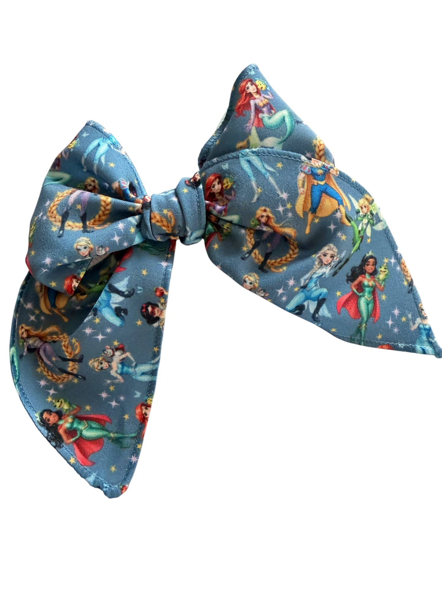 Superhero Princess Hair Bows for Girls