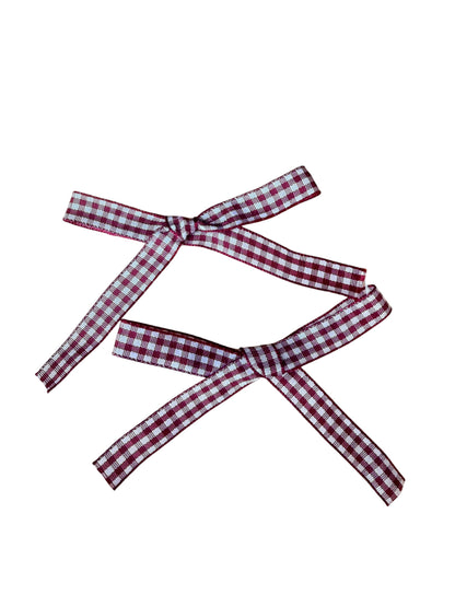 Gingham Mini Hair Bows & Headbands for Kids – Everyday Bow in 10 Colors