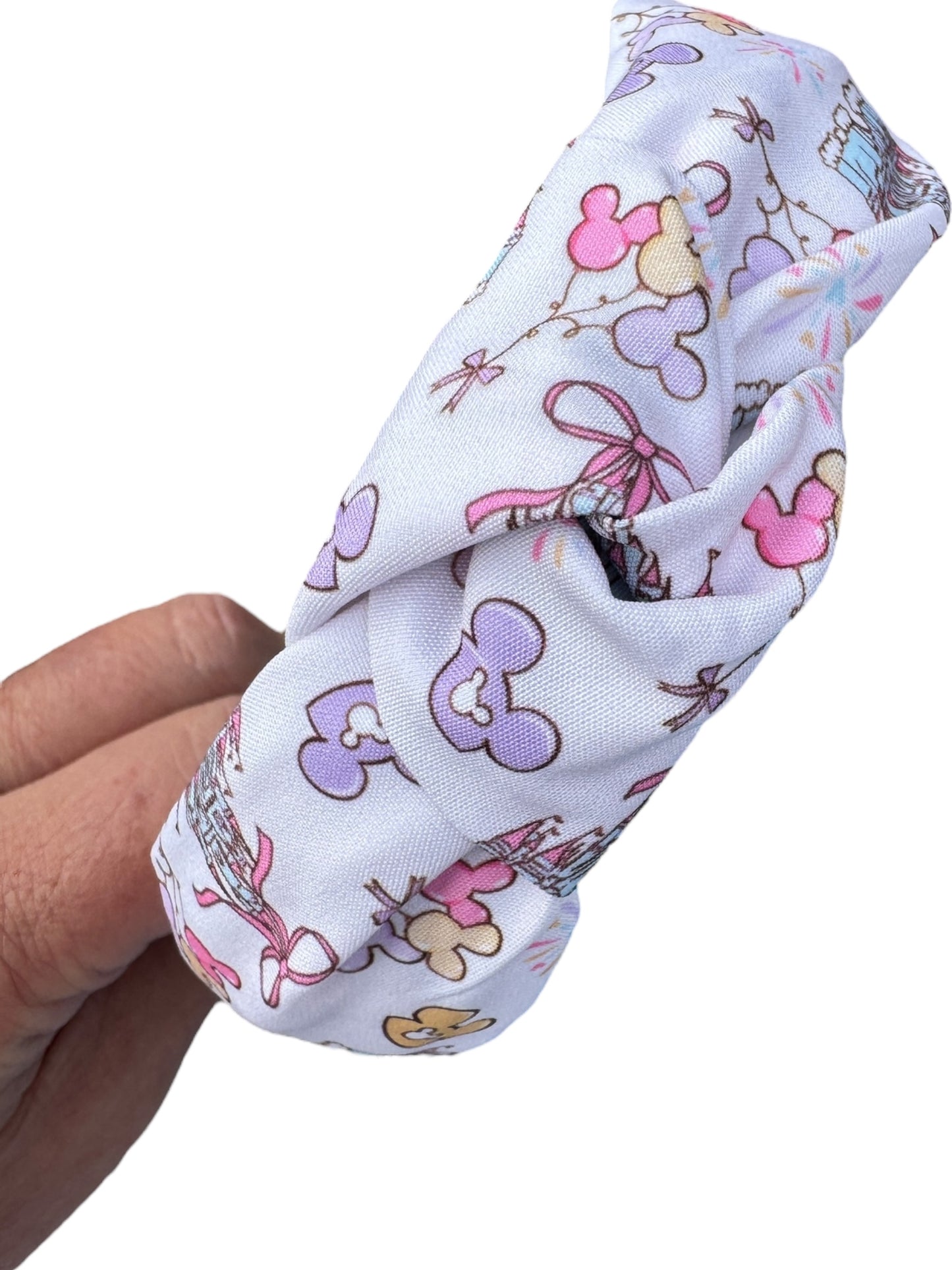 White Castle Knotted Headbands for Girls