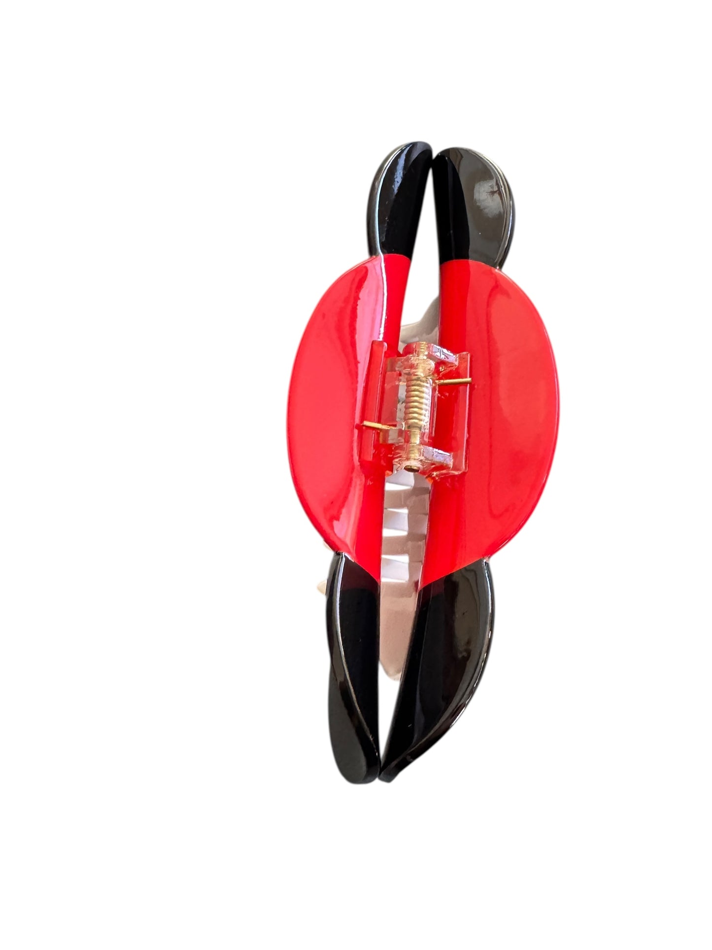 Holiday Santa Mouse Ear Claw Clip - Christmas Hair Clip for Girls & Women