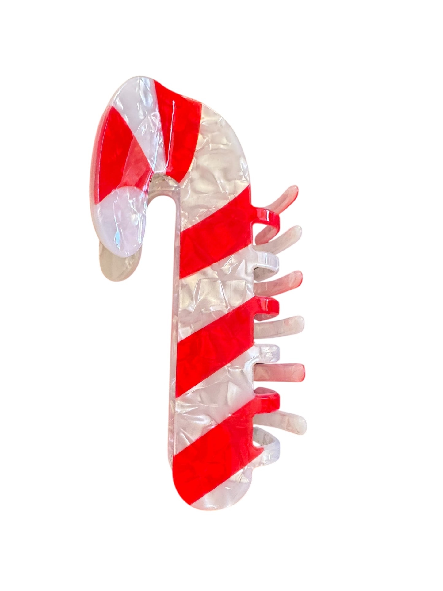 Candy Cane Claw Clip - Christmas Hair Accessories
