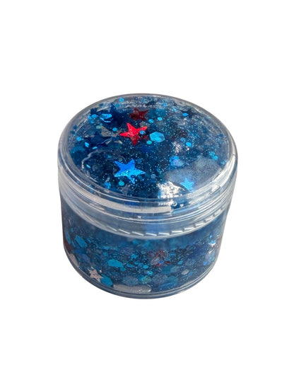Blue 4th of July Glitter Hair & Body Gel