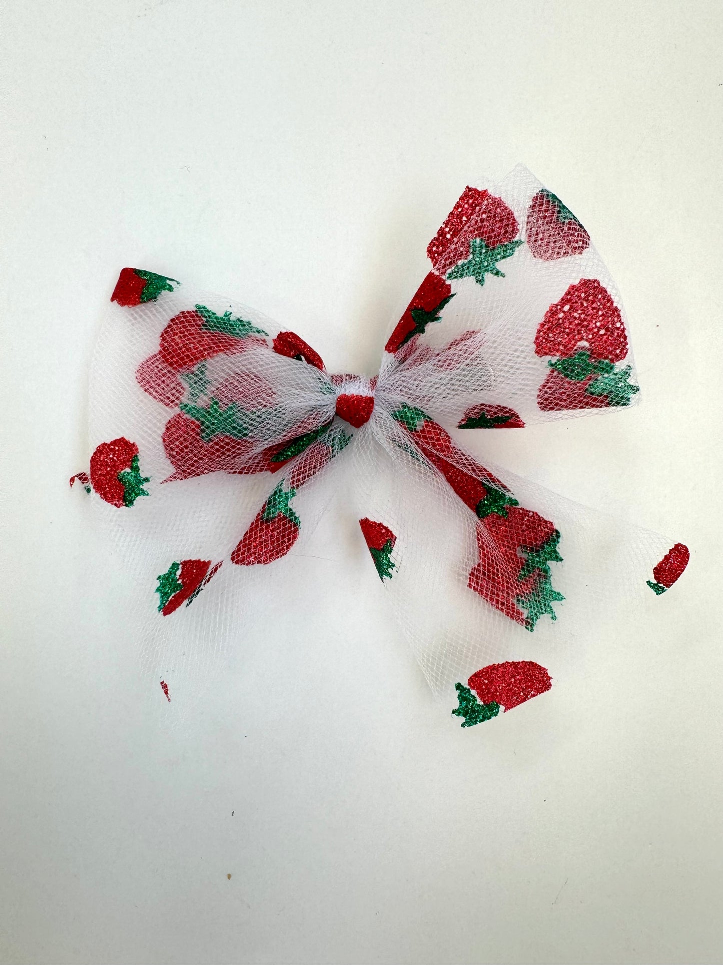 Tulle Strawberry Hair Bows