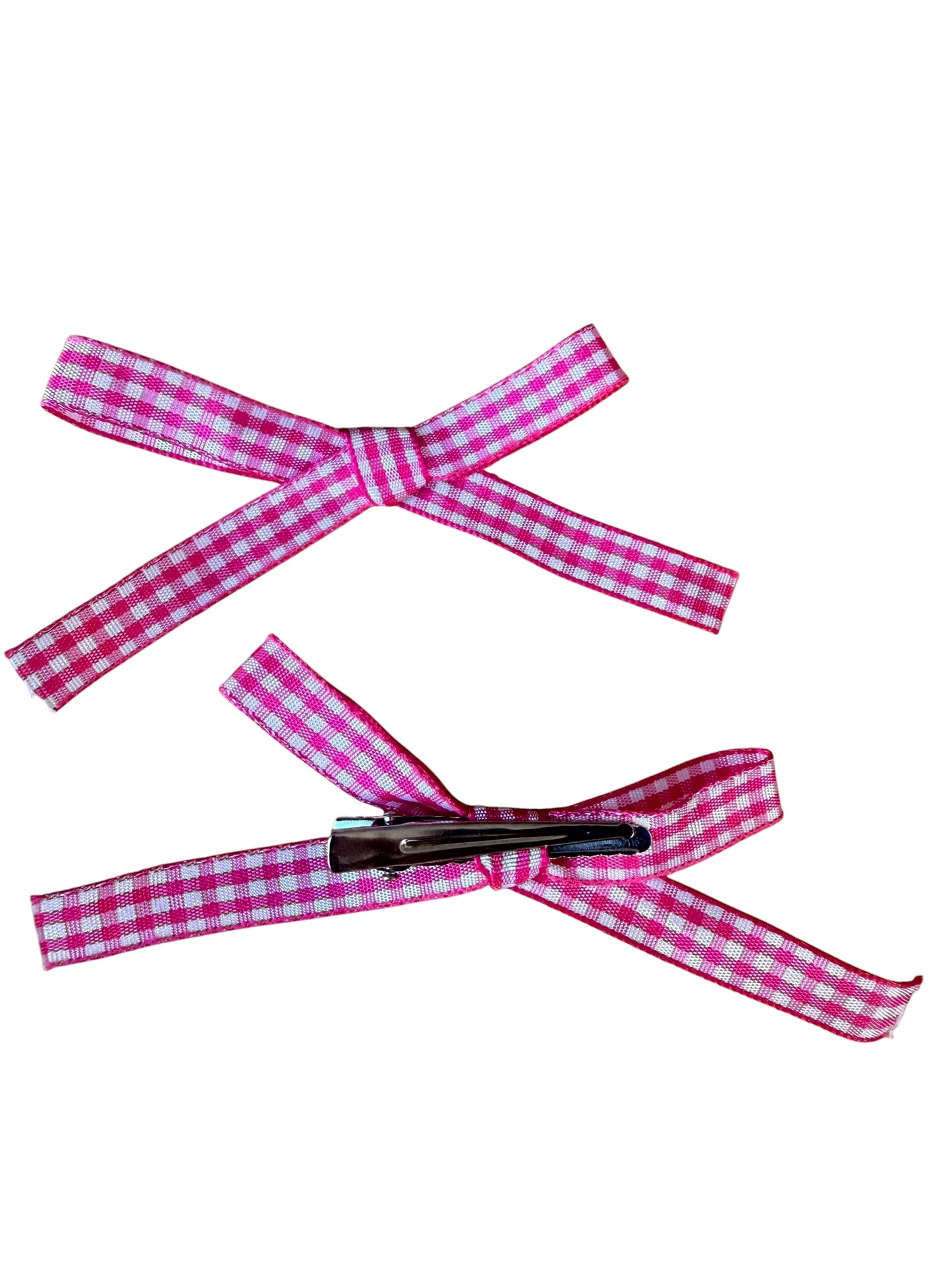 Gingham Mini Hair Bows & Headbands for Kids – Everyday Bow in 10 Colors