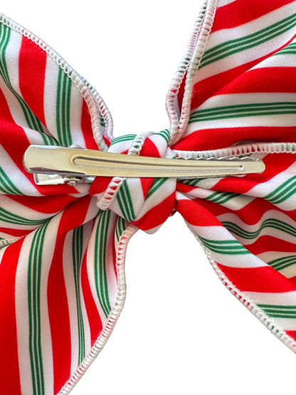 Striped Swiftmas Hair Bows - TS Christmas Hair Bows