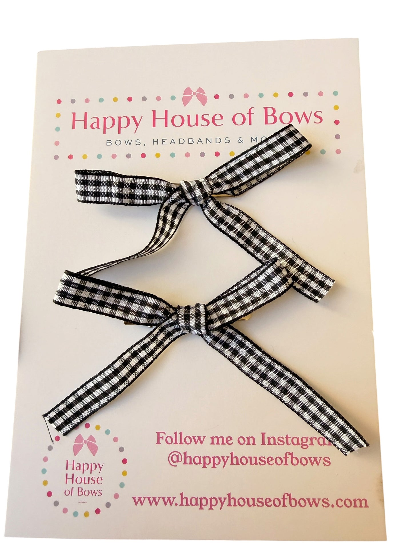Gingham Mini Hair Bows & Headbands for Kids – Everyday Bow in 10 Colors
