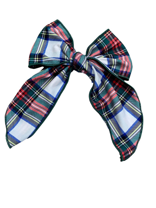 *Flannel Plaid Hair Bow