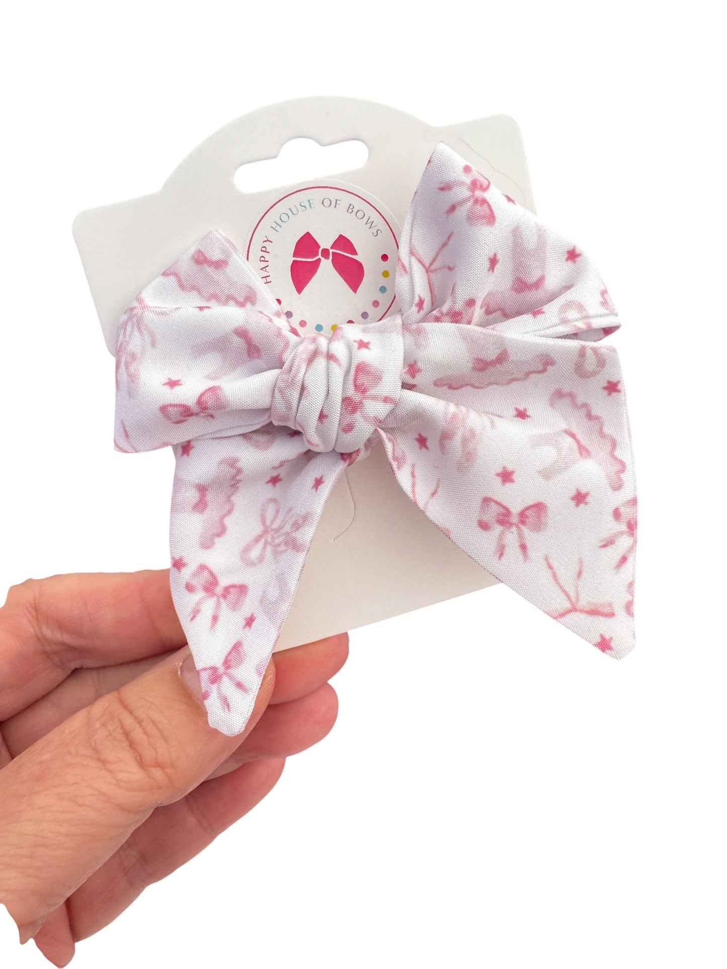 Bows & Ballerinas Hair Bows for Girls - Pink Ballet Dance Hair Clips