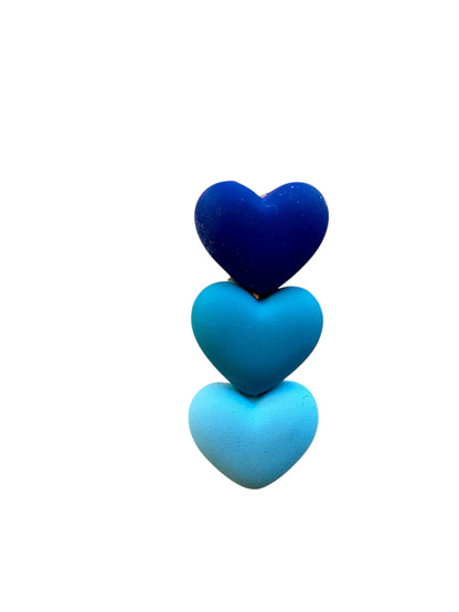 Resin Heart Hair Clips - Valentine's Clips