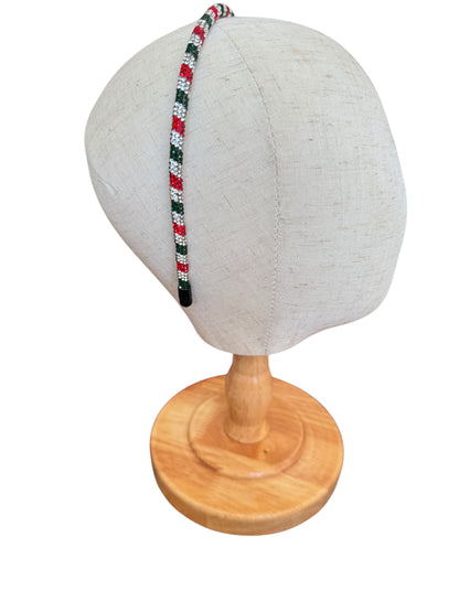 Holiday Chunky Glitter Diamond Headband – Sparkly Statement Hair Accessory