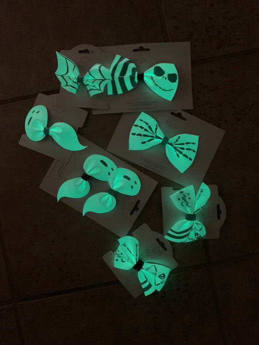 Glow in the Dark Hair Bows