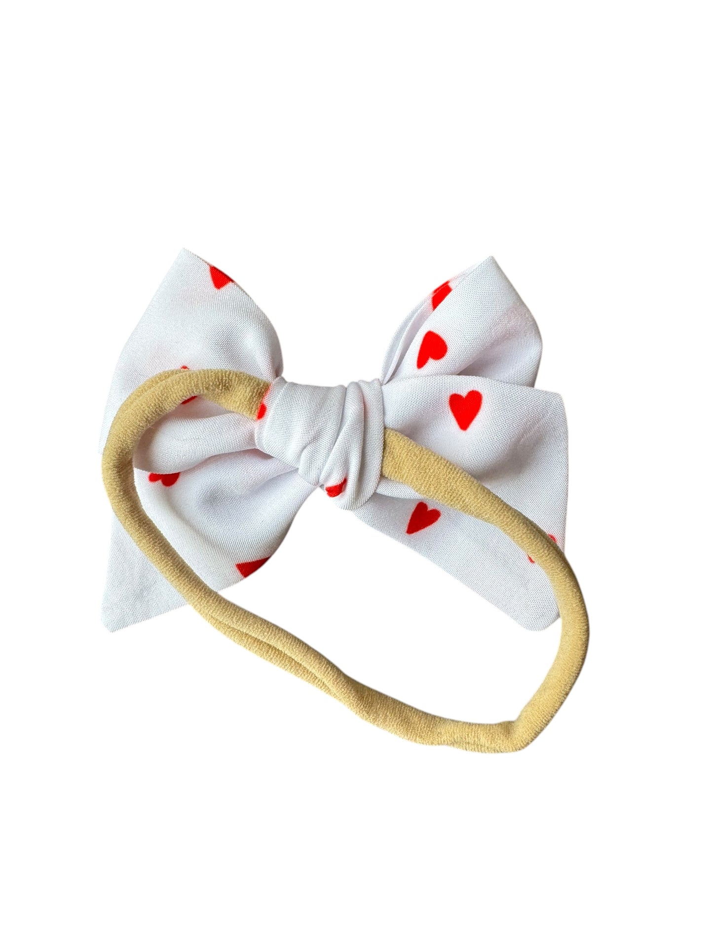 *Small Red Hearts Hair Bows