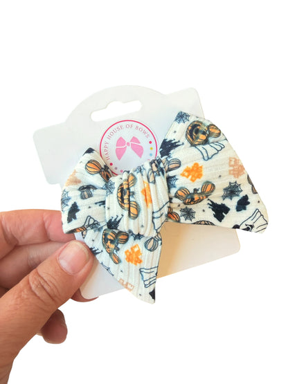 Halloween Mouse Ghost Pumpkin Hair Bows for Girls