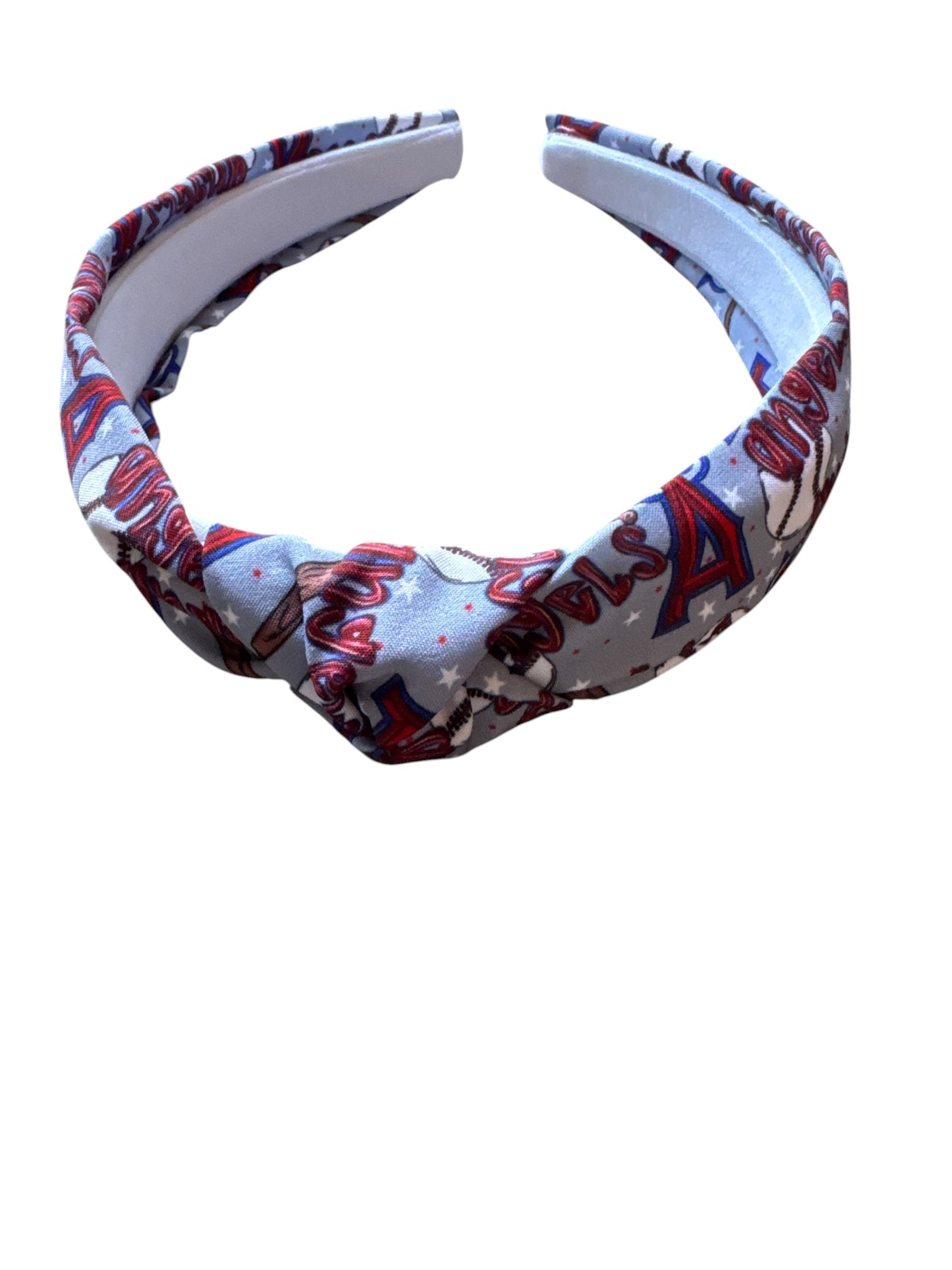 Angel Baseball Tie Knot Headband for Girls Knotted Game Day Accessory