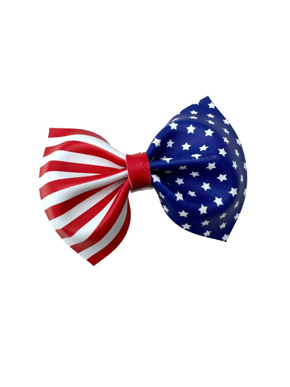 Stars and Stripes Faux Leather Bows