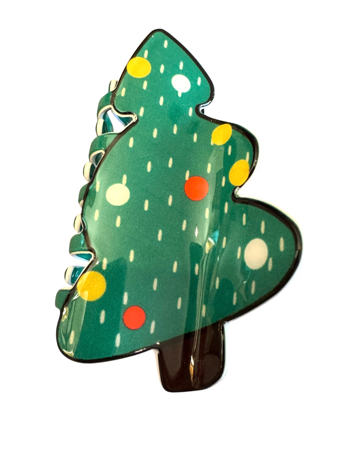 *Christmas Tree Claw Clip