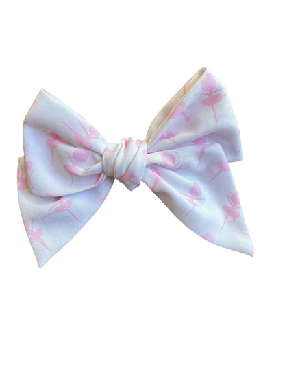 Ballerina Hair Bows for Girls - Pink Ballet Dance Alligator Clip Bows