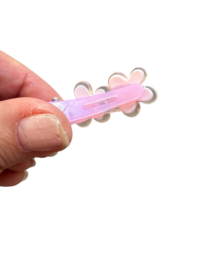 Baby Flower Hair Clips - Spring Snap Clips for Toddlers & Babies