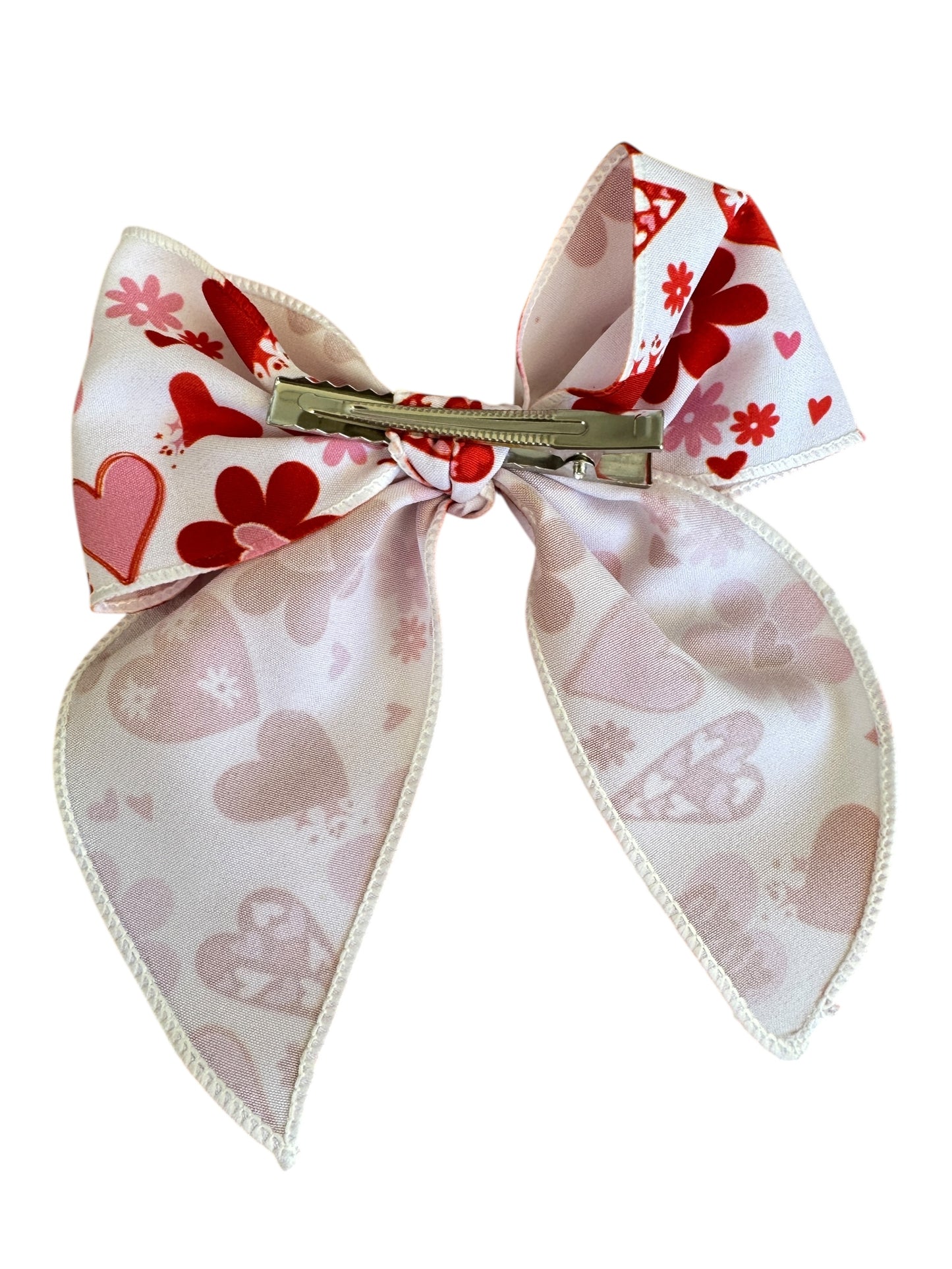 Love and Hearts Hair Bows - Valentine's Day Hair Bows for Girls