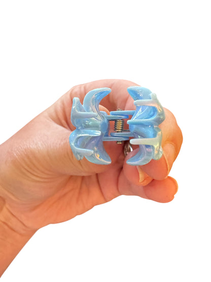 Mini Plumeria Flower Claw Clips for Girls | Tropical Hair Clips Set