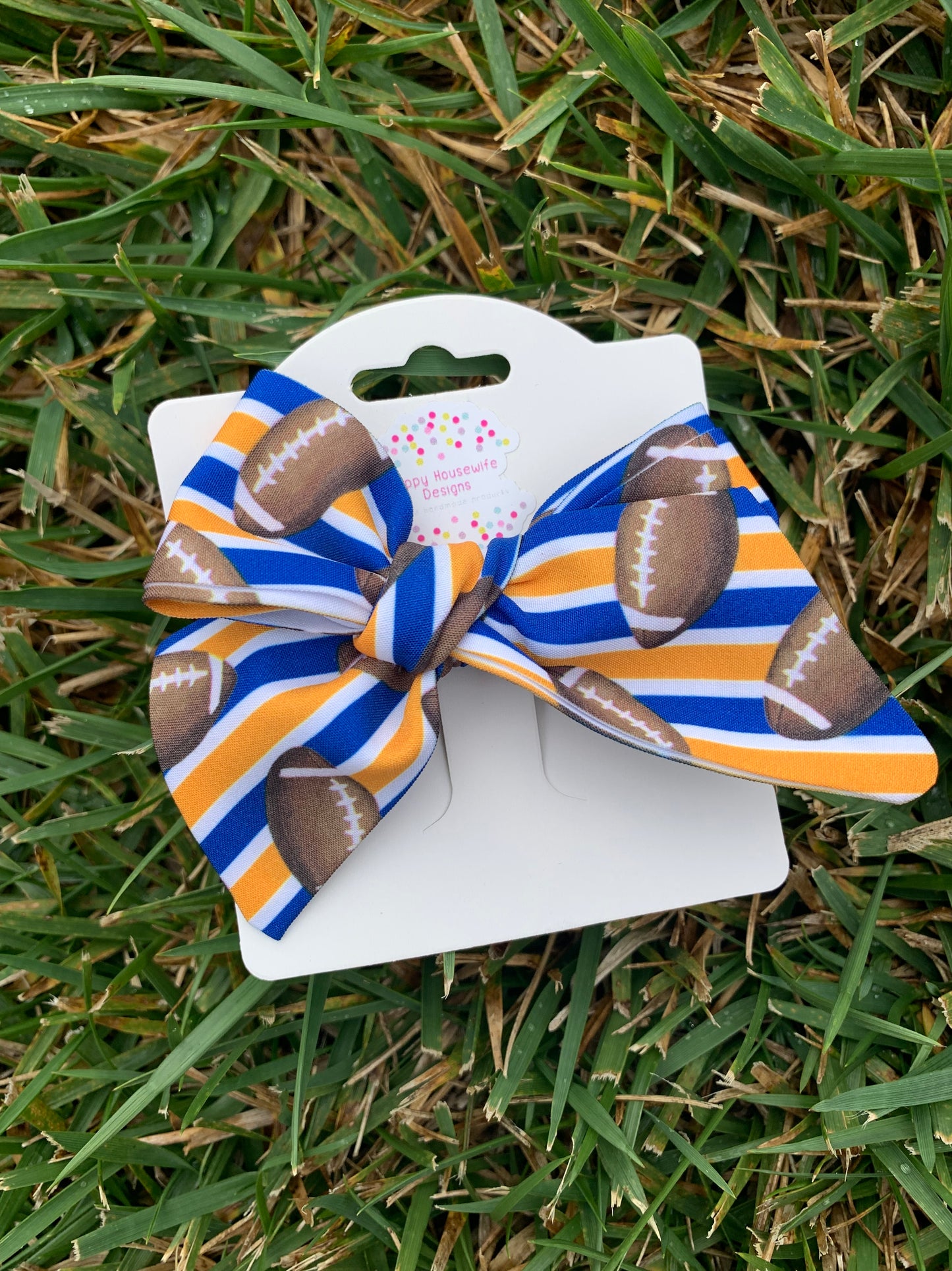 *Football Team Hair Bows