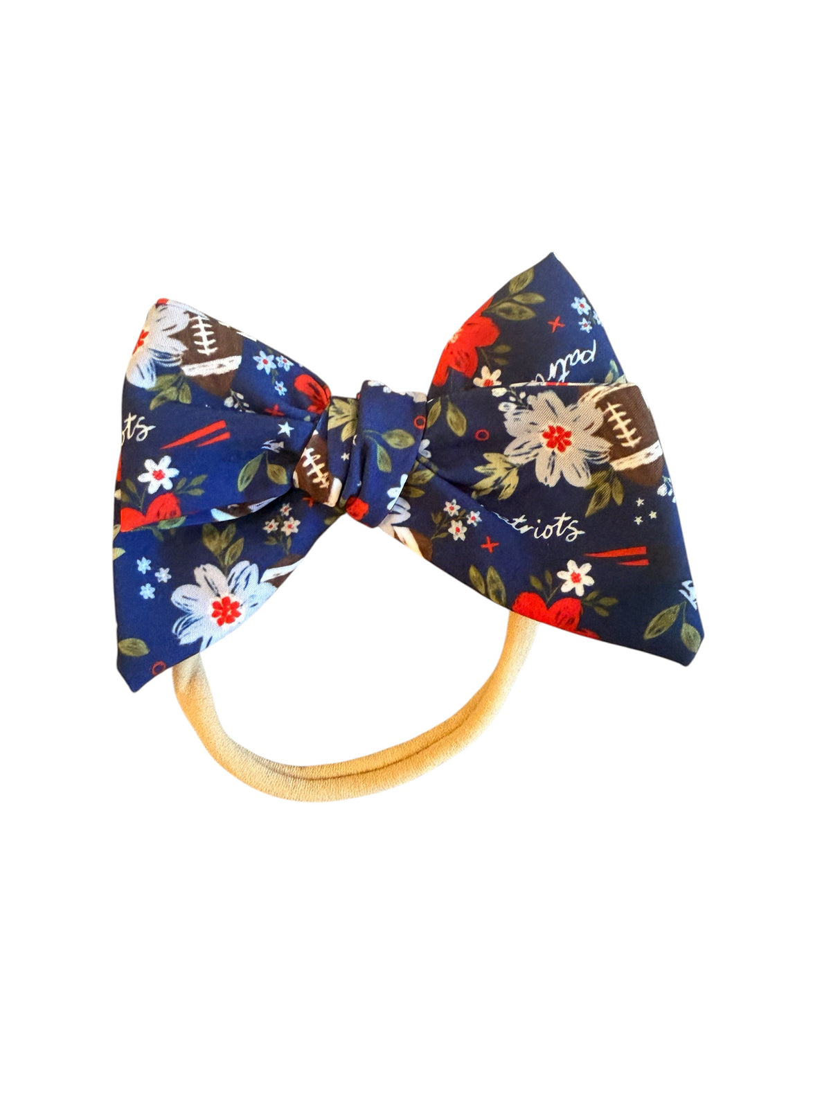 Patriots Hair Bows – Floral Hair Bows