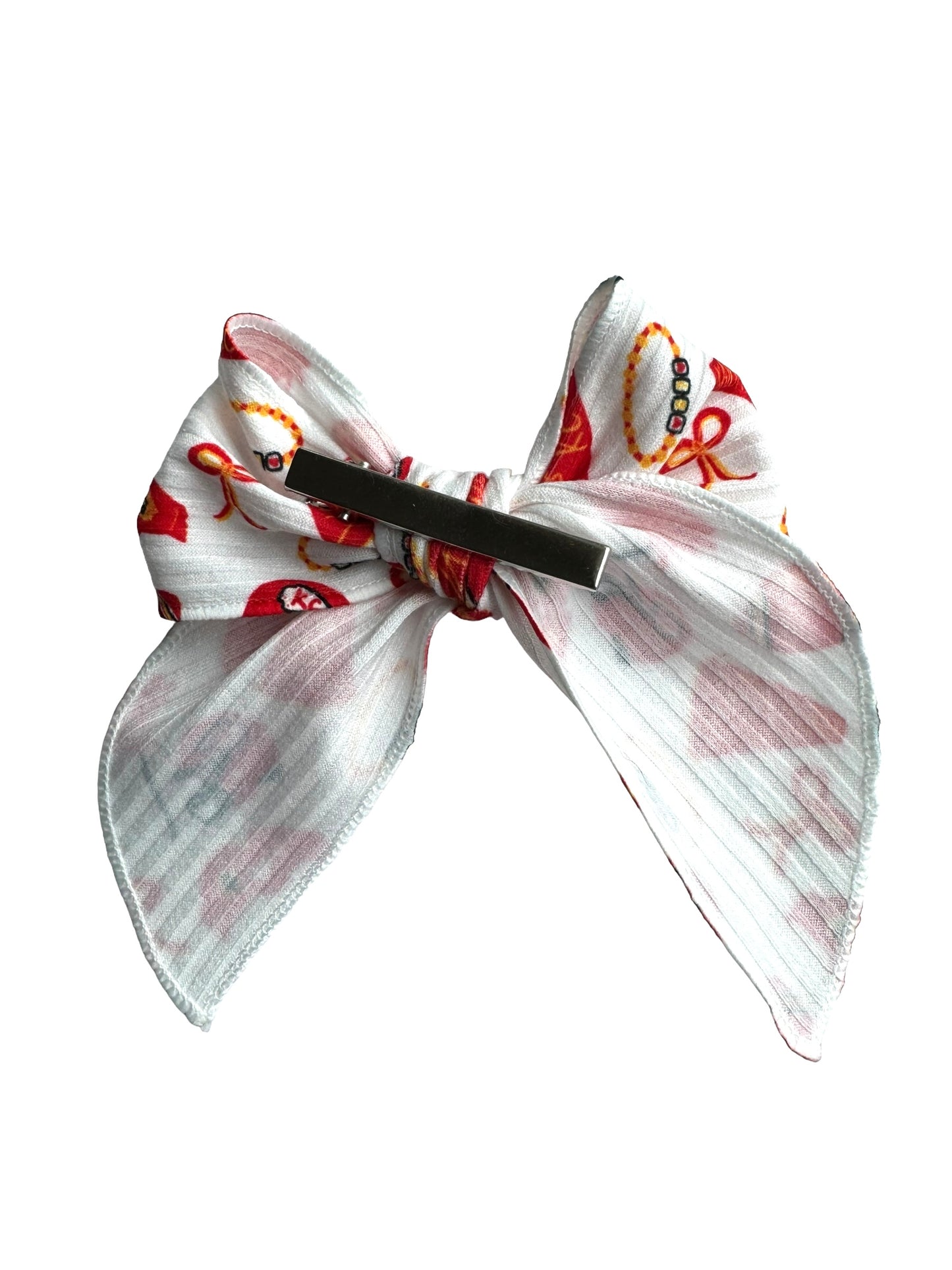 *KC TS Football Hair Bows