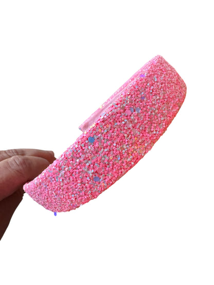 Thick Glitter Headbands - Sparkly Headbands for Girls & Women (One Size)