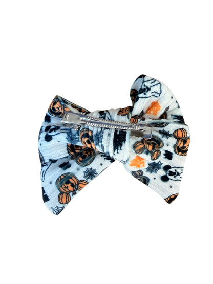 Halloween Mouse Ghost Pumpkin Hair Bows for Girls