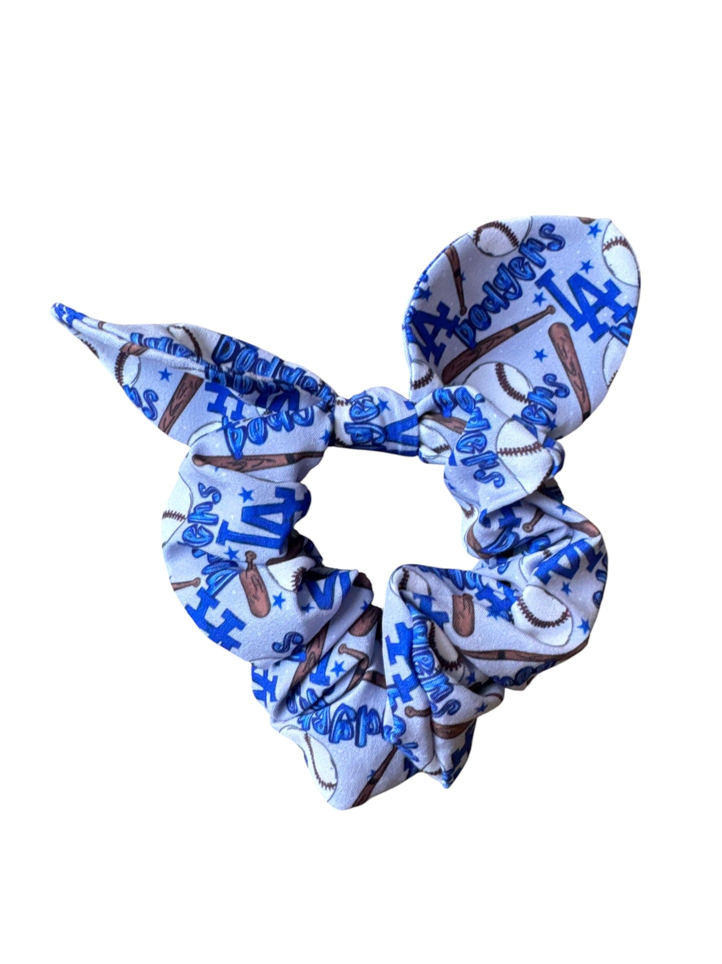 Dodger Baseball Scrunchies | Premium Sports Hair Ties for Girls