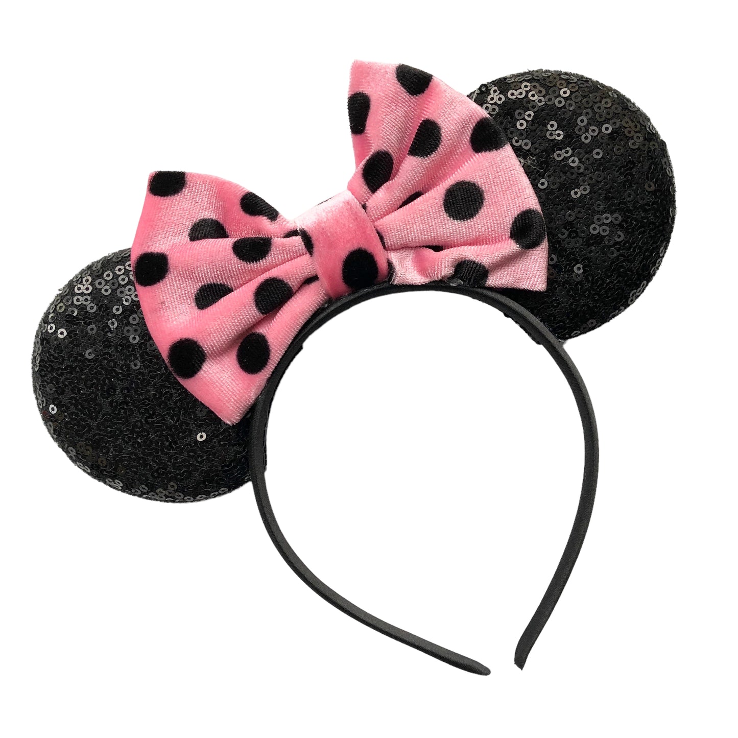 *Polka Dot Mouse Ear Headband