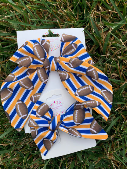 *Football Team Hair Bows