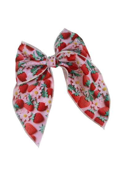 * Strawberry Field Hair Bows