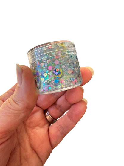 Easter Glitter Hair Gel - Pink Body Glitter for Kids