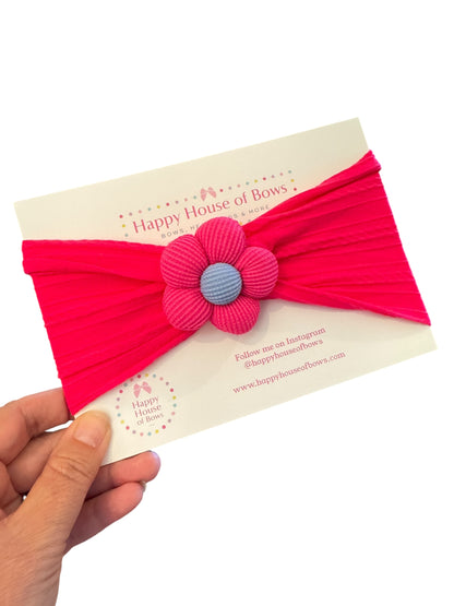 Cute & Comfy Nylon Flower Headband for Babies