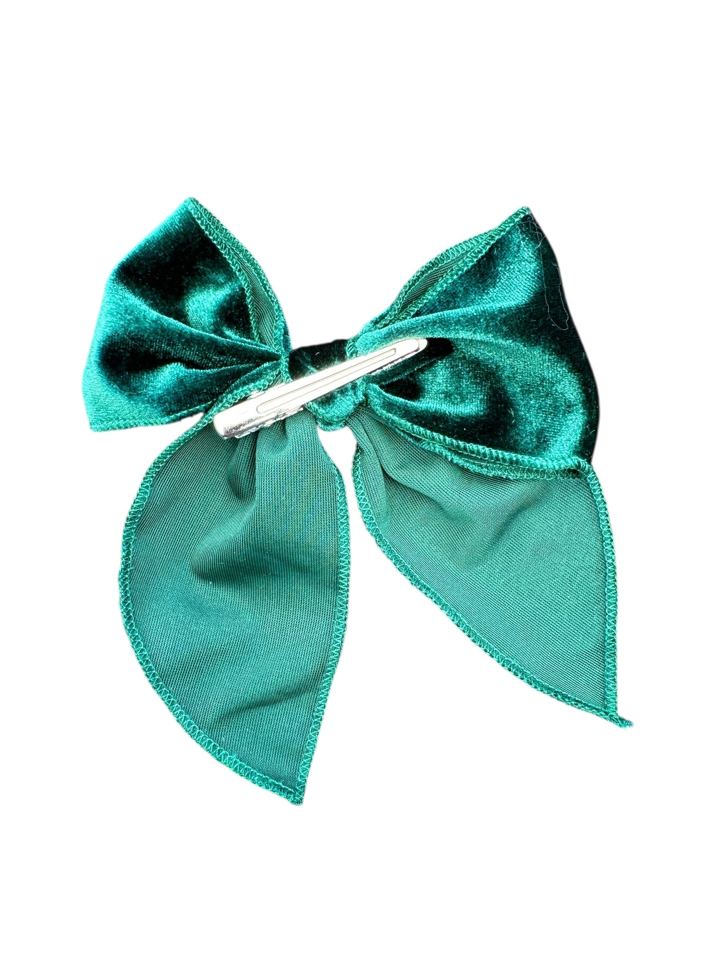 Velvet Holiday Hair Bows - Christmas Bows with Alligator Clip in Red, Green, or Pink