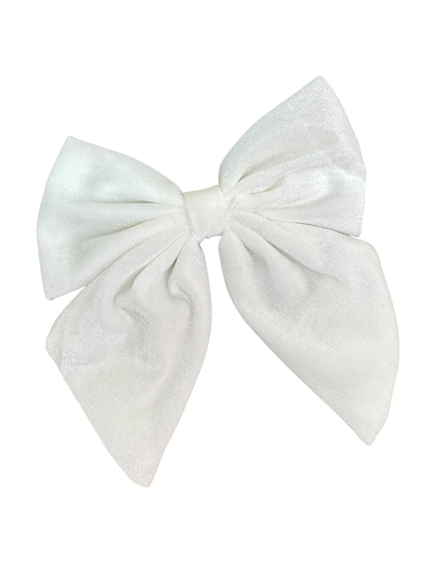 Velvet Holiday Hair Bows - Sailor Bows with Alligator Clip
