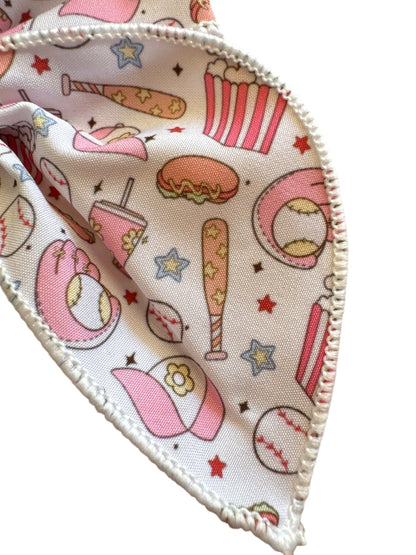 Baseball Hair Bows for Girls - Pink Sports Bow with Alligator Clip for Game Day