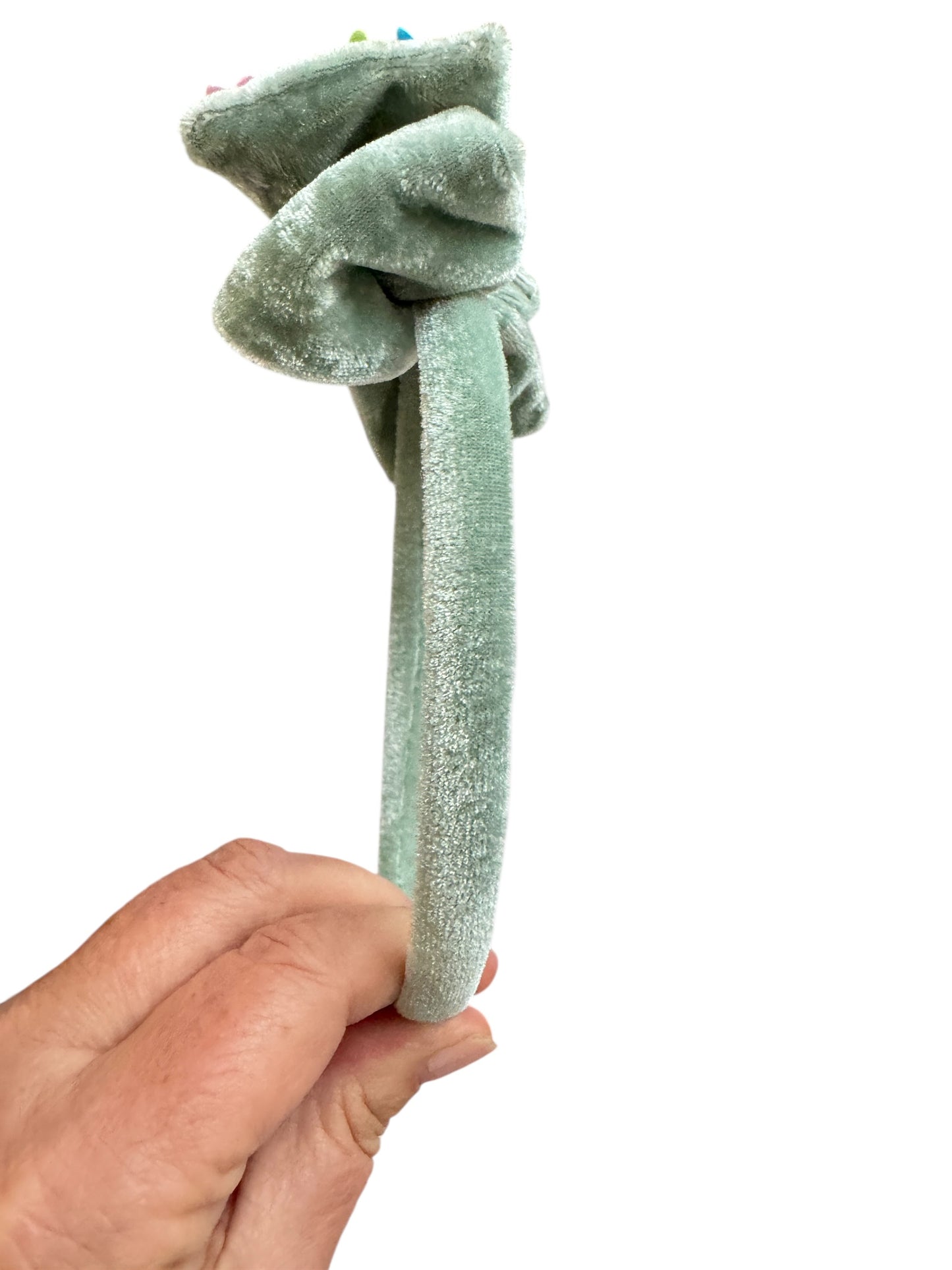 Velvet Bow Headband with Sequin Flowers - Girls & Women Hair Accessory