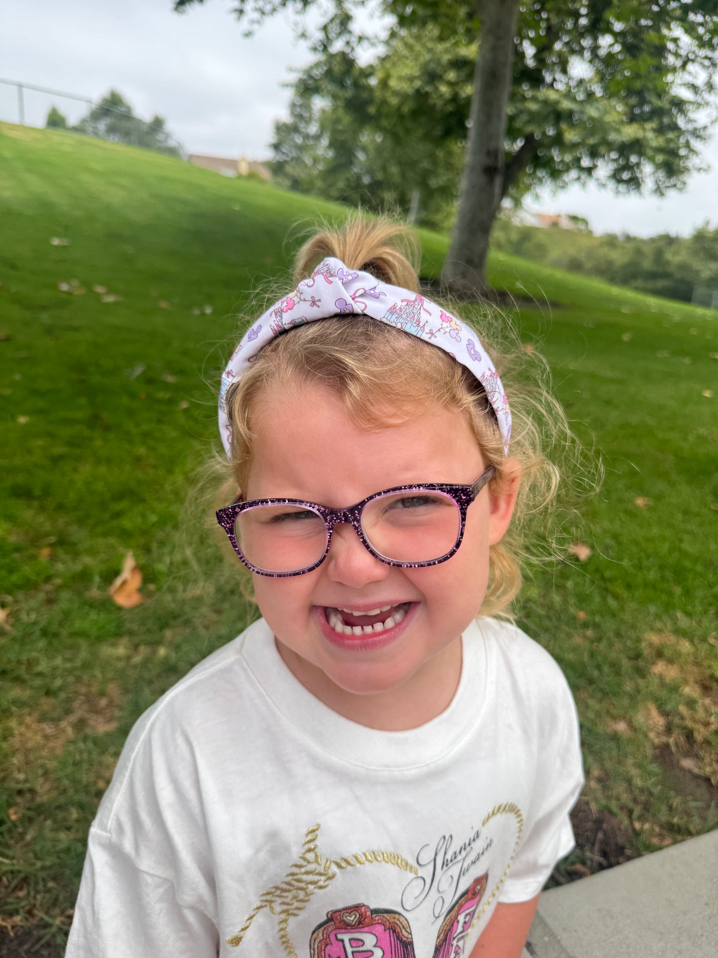 White Castle Knotted Headbands for Girls