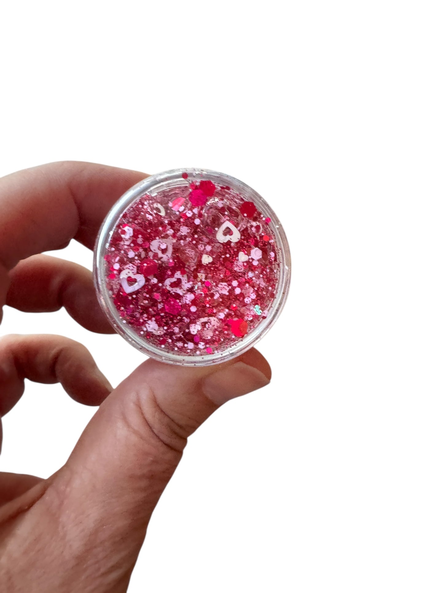 Red Hearts Glitter Hair & Body Gel for Kids