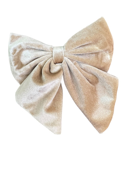 Velvet Holiday Hair Bows - Sailor Bows with Alligator Clip