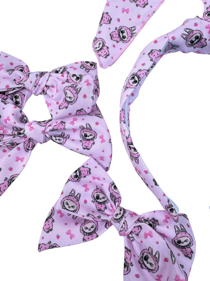 Pink Labu Hair Bows for Little Girls
