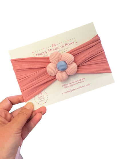 Cute & Comfy Nylon Flower Headband for Babies