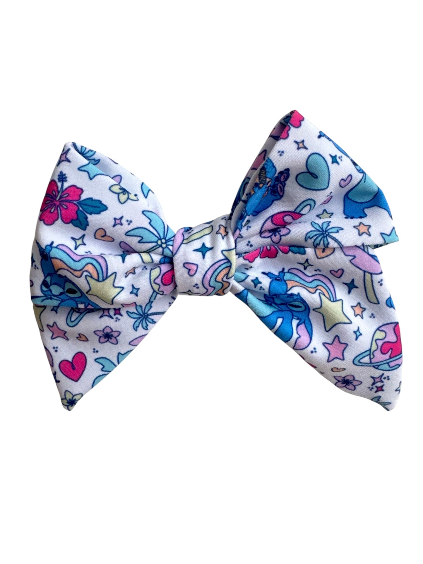 Stitch Hair Bows for Girls - Hawaiian Character Alligator Clip Bows